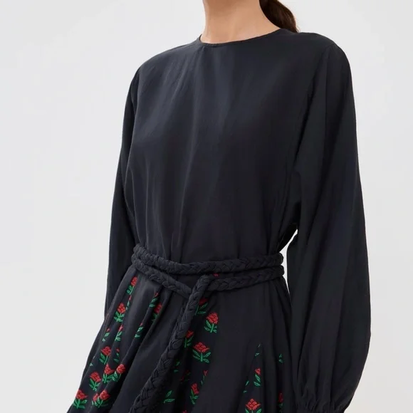 Rhode Ella Black Mini Dress - Picture 2 of 7